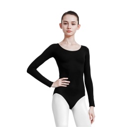 Malla Ballet y Gimnasia Art�stica Ni�a Manga Larga Negra