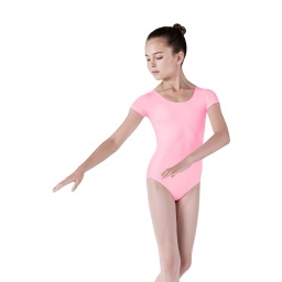 Malla Ballet y Gimnasia Ni�a Manga Corta Baile Rosada